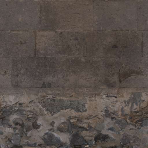 Medieval Stone Wall 200x200 Albedo