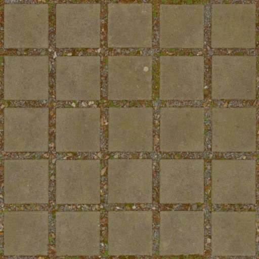 Pavement Floor Square Grid 100x100 Albedo