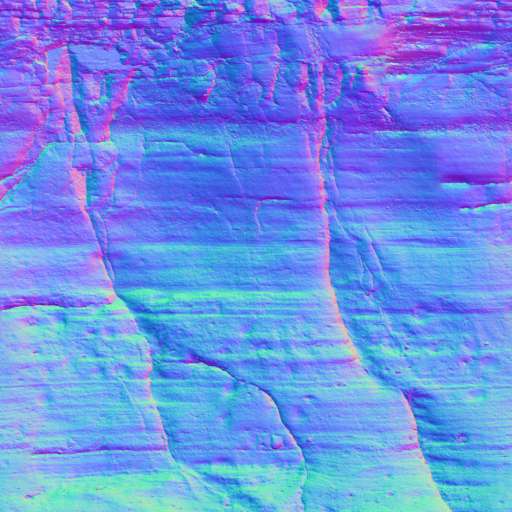 Sandstone Cliff Wall Layered 300x300 Normal