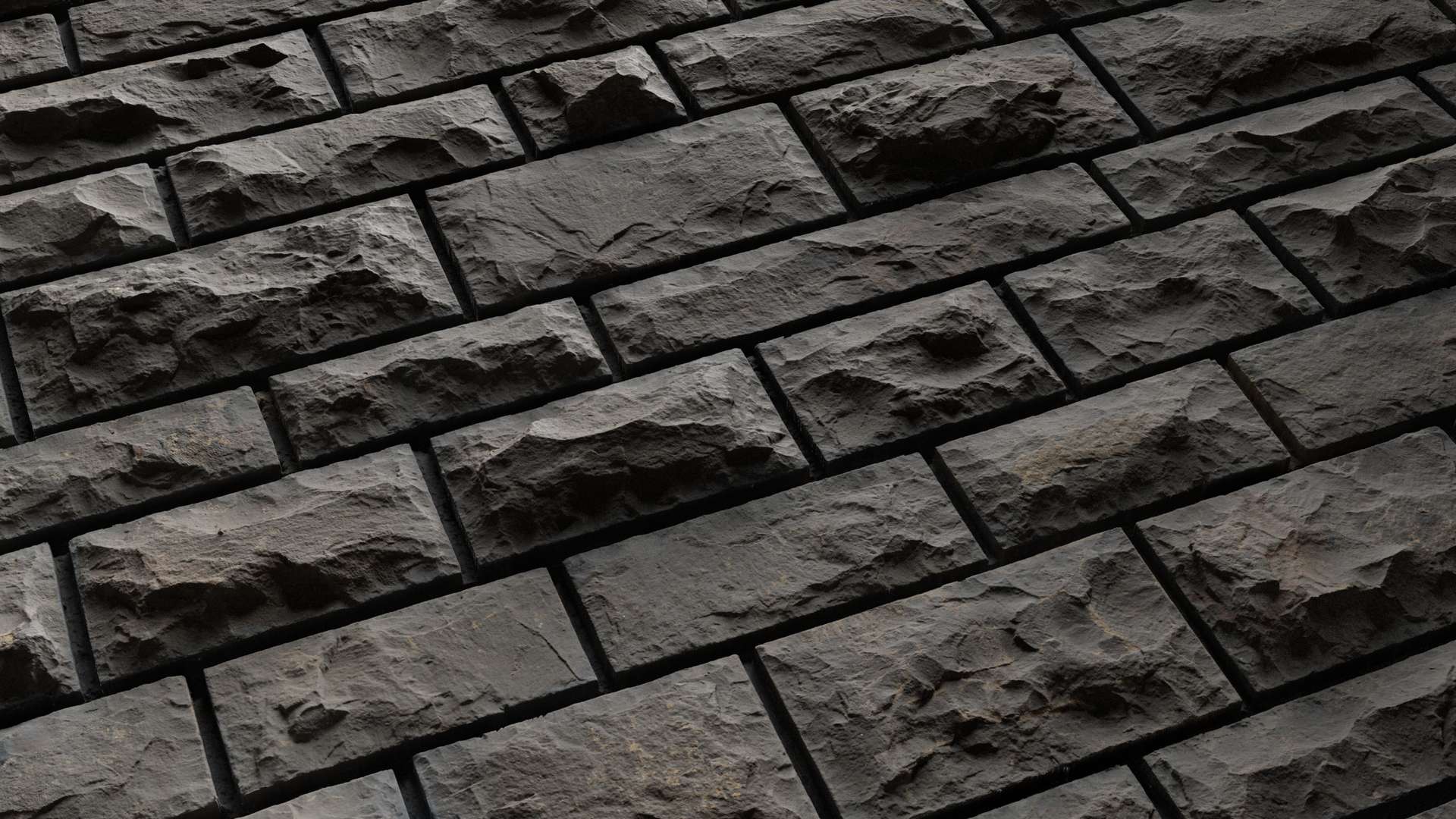 Stone Wall Chiseled Black 200x200 Close Preview