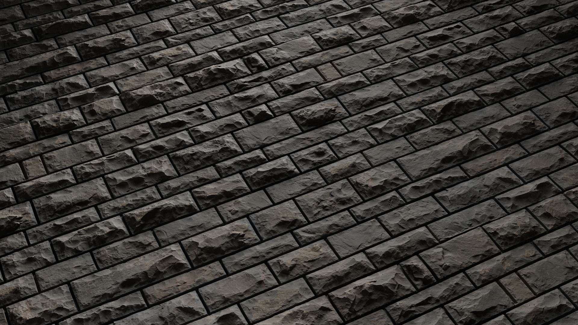 Stone Wall Chiseled Black 200x200 Wide Preview